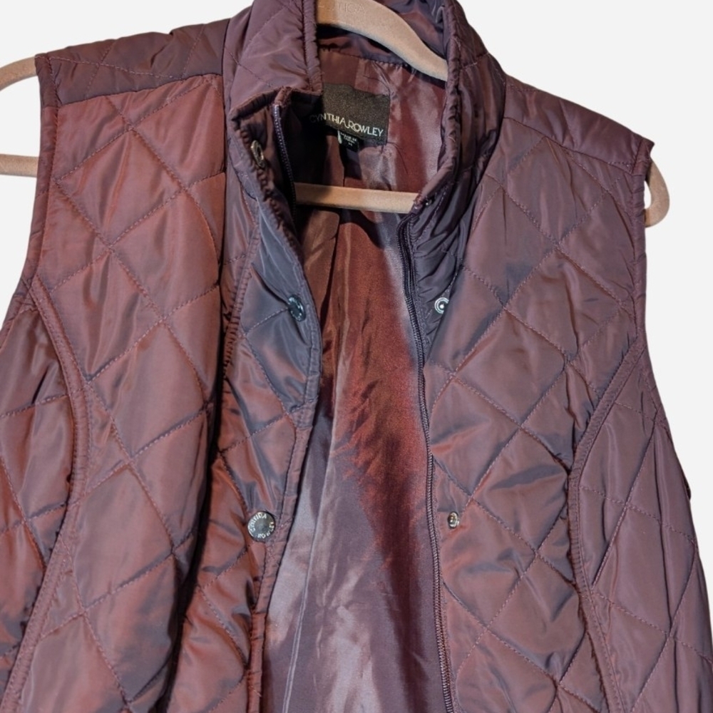 Pre-owned Women's Quilted Purple Vest - Picture 4 of 11
